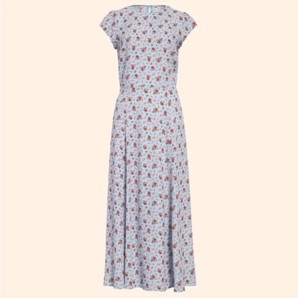 Brand New (NWT) Reformation Gavin Midi Dress - Petunia - Picture 5 of 12